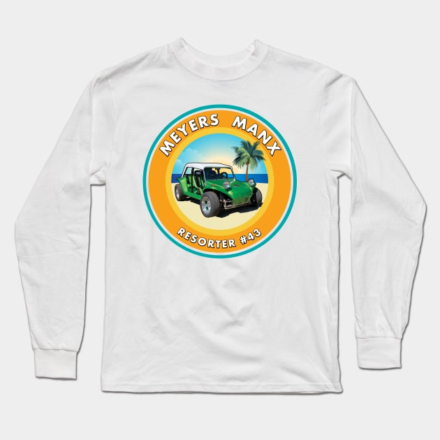 Meyers Manx Resorter 43 Long Sleeve T-Shirt by PauHanaDesign